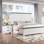 Lilith Bedroom 224471 in Distressed White by Coaster w/Options