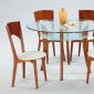 Clear Glass Top Modern Dinette w/Optional Chairs