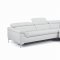 Danco 436006 Sectional Sofa in White Leather by New Spec