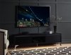 Raceloma TV Stand 91994 in Black by Acme w/LED