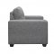 U801 Sofa & Loveseat Set Dark Gray Fabric by Global w/Options