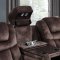 U1706 Power Motion Sofa in Chocolate Fabric by Global w/Options