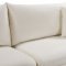 Naomi Sofa 633 in Cream Velvet Fabric by Meridian w/Options