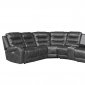 Putnam Power Motion Sectional Sofa 9405 in Gray by Homelegance