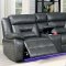 Omeet Power Motion Sectional Sofa CM6642GY-PM in Gray