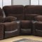 1301 Motion Sectional Sofa in Chocolate & Brown by Global