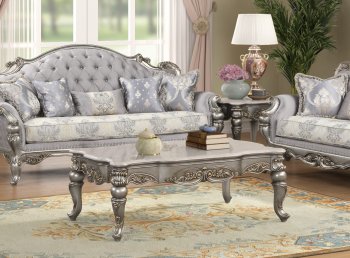 Violet Coffee Table in Light Gray w/Optional End Table [ADCT-Violet]