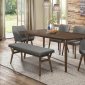 Stratus 4Pc Dining Set 5548-72 in Dark Brown by Homelegance