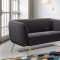 Harlow Sofa 685 in Grey Velvet Fabric by Meridian w/Options