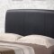 B280 Upholstered Bed in Black Leatherette