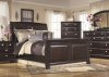 Ridgley Bedroom B520 w/Sleigh Bed in Dark Brown by Ashley