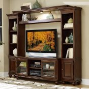 Lenore Wall Unit 8014 in Cherry by Homelegance