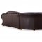 Apolo Sectional Sofa in Brown Leather by ESF w/Options