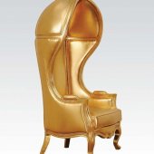 59117 Jana Accent Chair in Gold Tone Leatherette by Acme