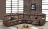 U7271 Motion Sectional Sofa in Brown Fabric by Global