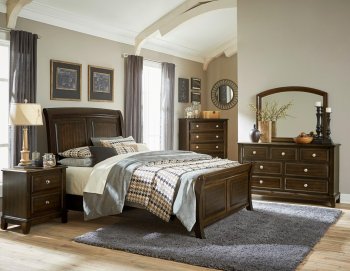 Fostoria Bedroom 1615 Set in Cherry by Homelegance [HEBS-1615 Fostoria Set]