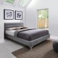 Nario Upholstered Platform Bed in Grey by J&M