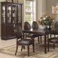 Brown Cherry Finish Traditional Dining Table w/Optional Items