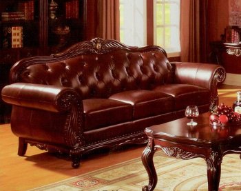 71000 Coronado Sofa in Dark Chocolate Full Leather [MAS-Coronado 71000]