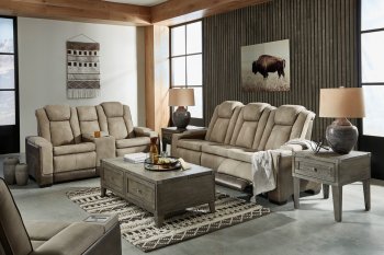 Next-Gen Durapella Power Motion Sofa 22003 in Sand by Ashley [SFAS-22003 Next-Gen Durapella]