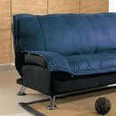 Black & Blue Modern Sofa Bed With Extra Cushioned Layer