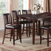 2329 Counter Height Dining Table Espresso by Poundex w/Options