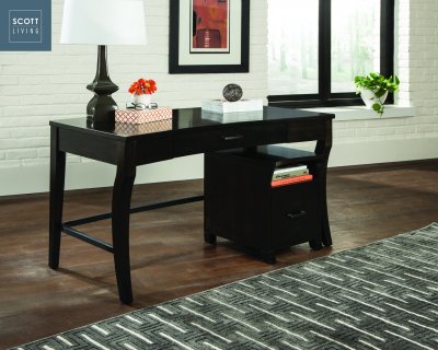 Scott Living Writing Desk w/File Cabinet 801751 by Coaster