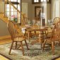 Oak Finish Modern Dining Table w/Optional Chairs