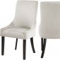 Demi Dining Chair 723 Set of 2 Cream Velvet Fabric by Meridian