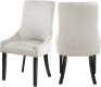 Demi Dining Chair 723 Set of 2 Cream Velvet Fabric by Meridian