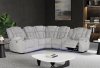 U7068 Power Motion Sectional Sofa in Ash Fabric by Global