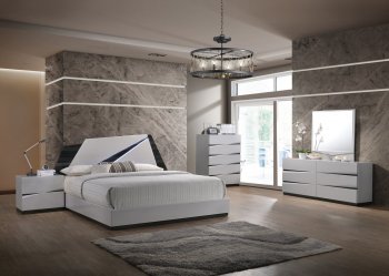 Scarlett Bedroom Set in Grey by Global w/Options [GFBS-SCARLETT]