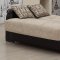 Fabric & Leather Two-Tone Modern Sofa Bed w/Optional Items