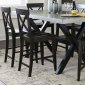 Keaton II Counter Height Table 7Pc Set 219-CD Charcoal - Liberty