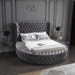 Luxus Velvet Bed in Grey by Meridian w/Options