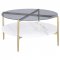 Jonelle Coffee Table 3Pc Set 710338 White & Gold by Coaster