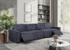 U8177 Power Motion Modular Sofa in Charcoal Corduroy by Global