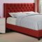 F9372 Bedroom Set by Boss w/Red Fabric Upholstered Bed