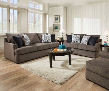 8540BR Sofa in Grandstand Flannel by Beautyrest w/Options [MXS-8540BR-Grandstand Flannel]