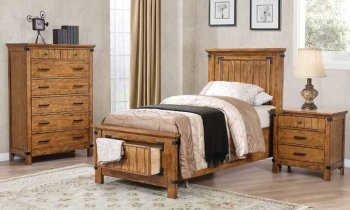 Brenner 205260 Kids Bedroom in Rustic Honey by Coaster w/Options [CRKB-205260 Brenner]