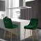 Owen Counter Stool 745 Set of 2 Green Velvet Fabric by Meridian