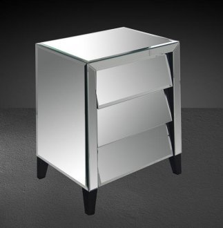 Roanoke Modern Mirrored Nightstand by VIG