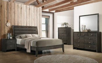 Serenity 5PC Bedroom Set 215841 in Mod Grey by Coaster w/Options [CRBS-215841-Serenity]