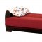 Merid Sofa Bed in Burgundy Microfiber by Rain w/Optional Items