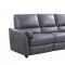 S557 Power Motion Sofa Gray Leather by Beverly Hills w/Options