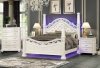 Valentina Bedroom Set 5Pc in White w/LED Lights