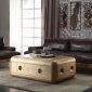 Jennavieve Coffee Table 82320 in Gold Aluminum by Acme w/Options