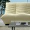 Beige Chic Leather Modern Contemporary 3PC Living Room Set