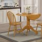 D403 Dining Set 3Pc in Oak