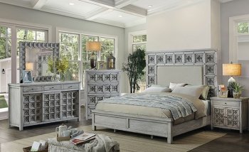 Pantaleon Bedroom CM7392 in Antique Light Gray w/Options [FABS-CM7392-Pantaleon]